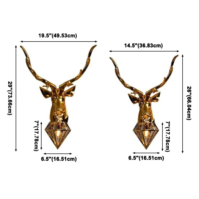 Lampes murales en métal mural mural contemporain à 1 lumière pour le salon