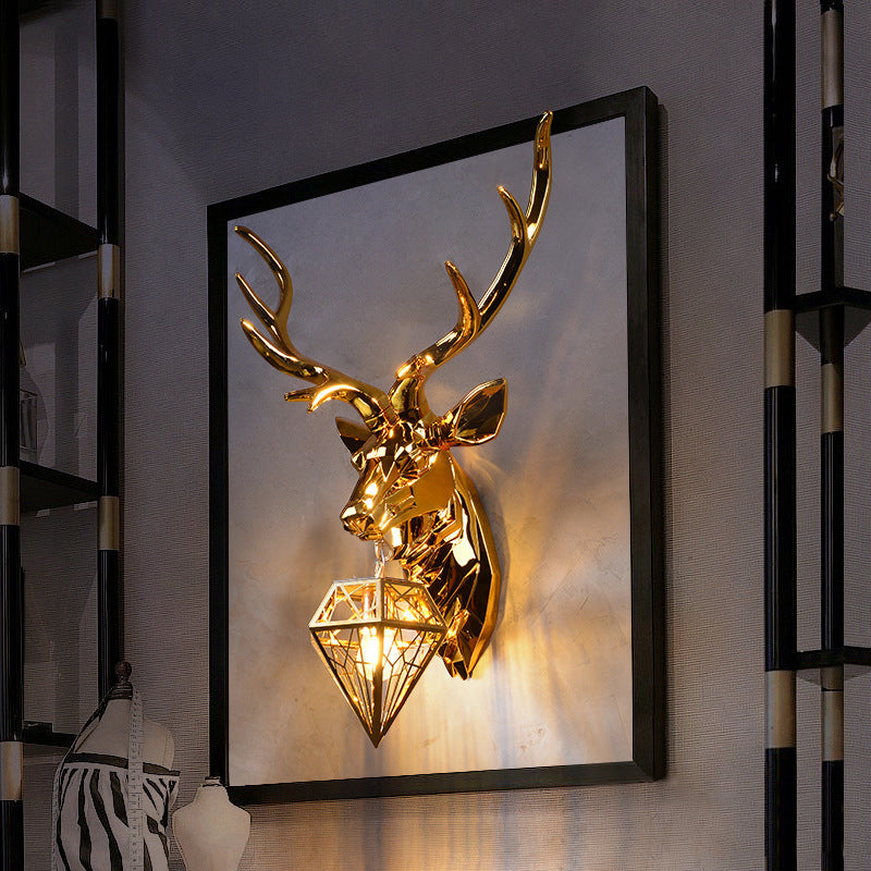 Lampes murales en métal mural mural contemporain à 1 lumière pour le salon