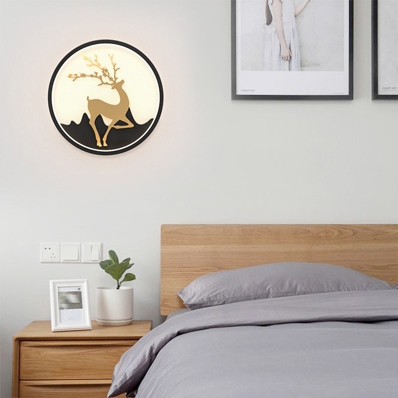 Circle Alluminio Light Minimalismo Minalismo a 1 luci a parete LED per camera da letto