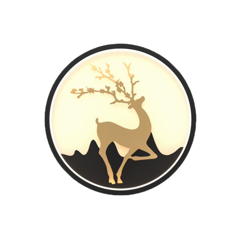 Circle Alluminio Light Minimalismo Minalismo a 1 luci a parete LED per camera da letto