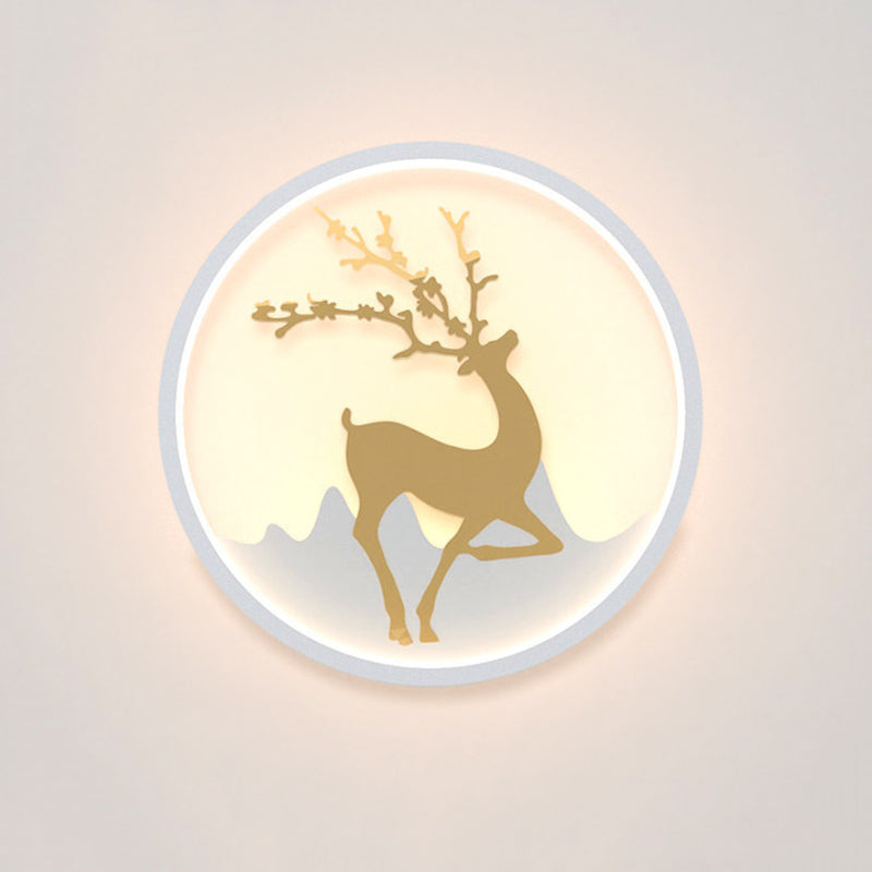 Circle Alluminio Light Minimalismo Minalismo a 1 luci a parete LED per camera da letto