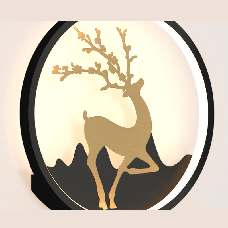 Circle Alluminio Light Minimalismo Minalismo a 1 luci a parete LED per camera da letto