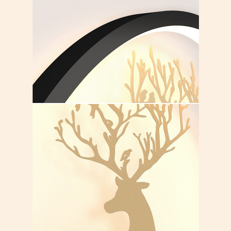 Circle Alluminio Light Minimalismo Minalismo a 1 luci a parete LED per camera da letto