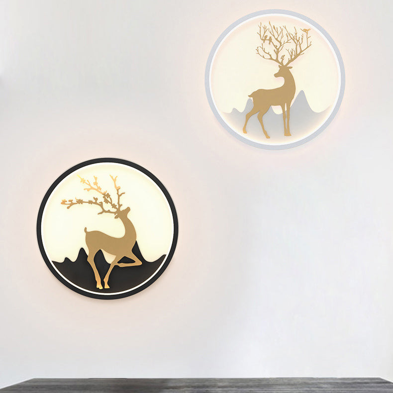 Circle Alluminio Light Minimalismo Minalismo a 1 luci a parete LED per camera da letto