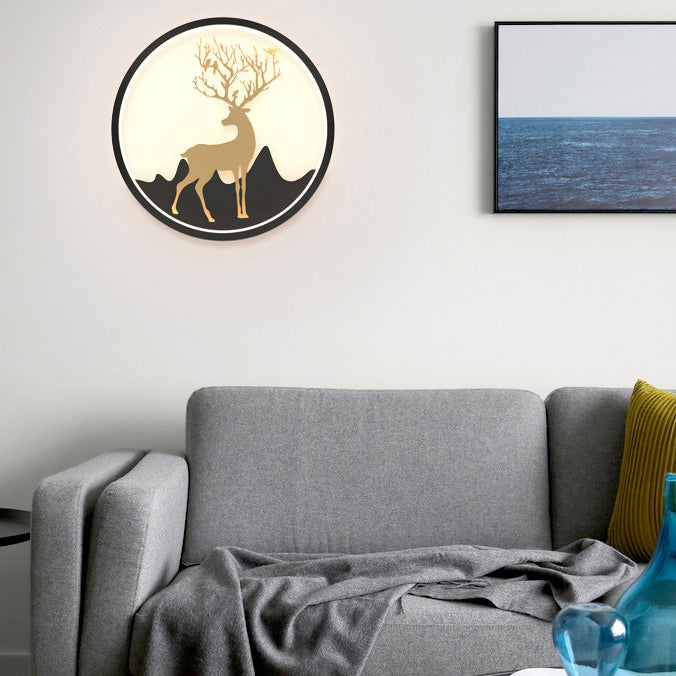 Circle Alluminio Light Minimalismo Minalismo a 1 luci a parete LED per camera da letto