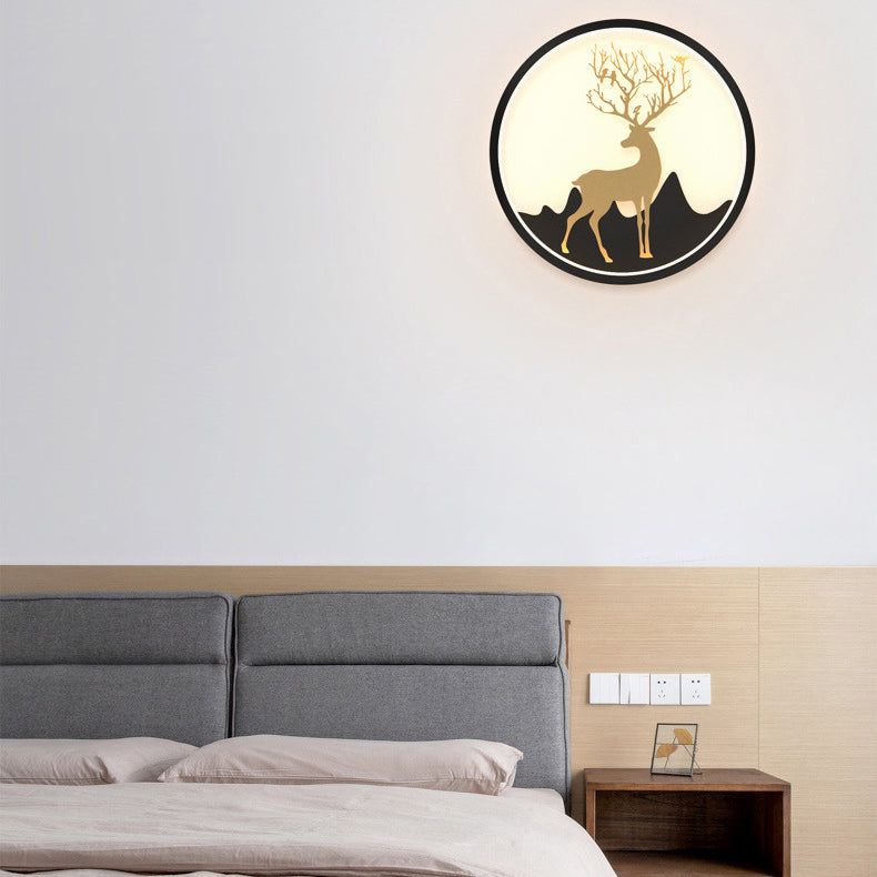 Circle Alluminio Light Minimalismo Minalismo a 1 luci a parete LED per camera da letto