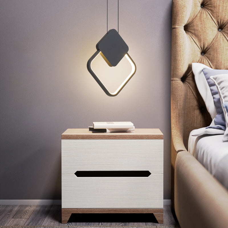 Rectangular/Oval/Circular Metal LED Modern Pendant  for Living Room Bathroom Dinning Room