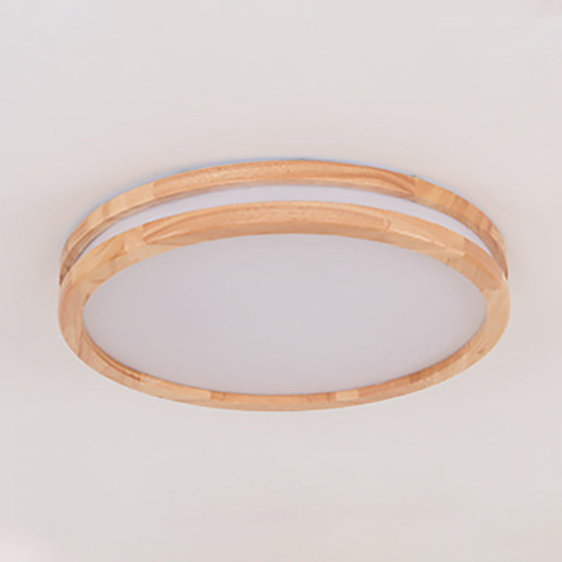 Plafonnier encastré en bois massif, lampe moderne pour bureau et salon