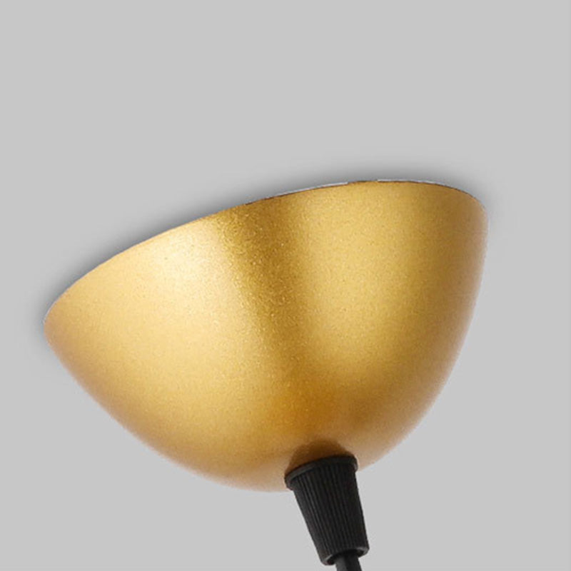 Estilo simple moderno 1 iluminación colgante LED de color blanco/negro/oro/dorado/gris para restaurante