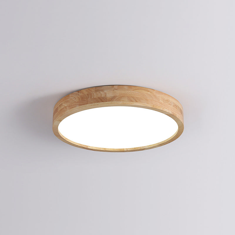 Cirkelvormige inbouwplafondlamp met houtkunst voor kantoorvergaderruimte