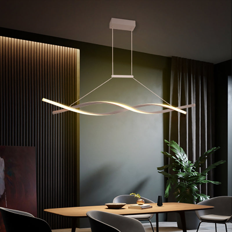 Estilo moderno colgante colgante colgante acrílico lámparas de luz para sala de estar dormitorio