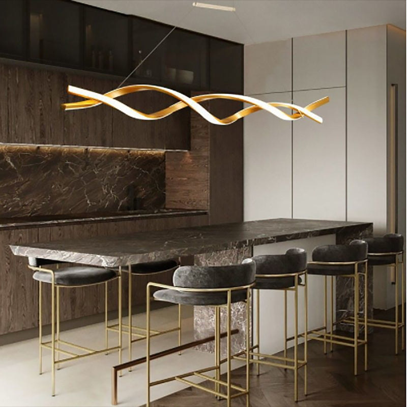 Estilo moderno colgante colgante colgante acrílico lámparas de luz para sala de estar dormitorio