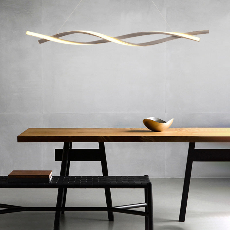 Estilo moderno colgante colgante colgante acrílico lámparas de luz para sala de estar dormitorio