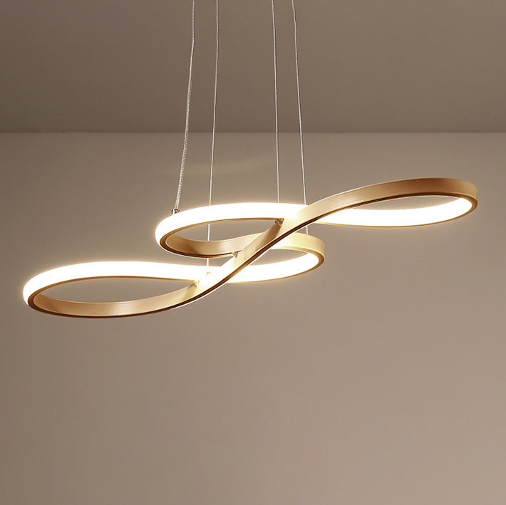 Twist LED lampadario LEDELIER LED ACRILICO ALIMINE DI PENDANTE PER CAMERA DA PASSAGGIO