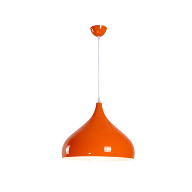Metal Hanging Light Nordic Style Macron Color Pendant Light Conical Shape Hanging Light for Kitchen