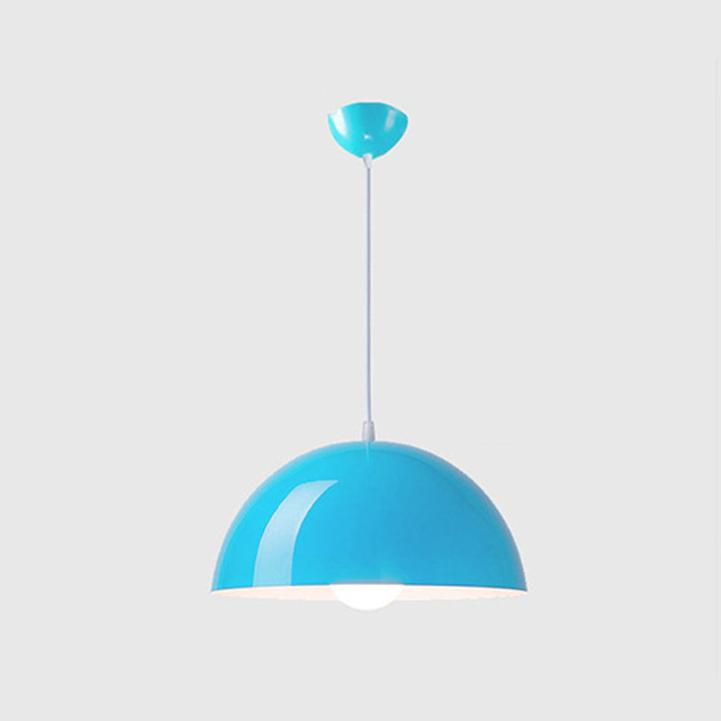 Luz colgante de metal estilo nórdico macron color colgante de colgante semicirclel luz colgante para cocina