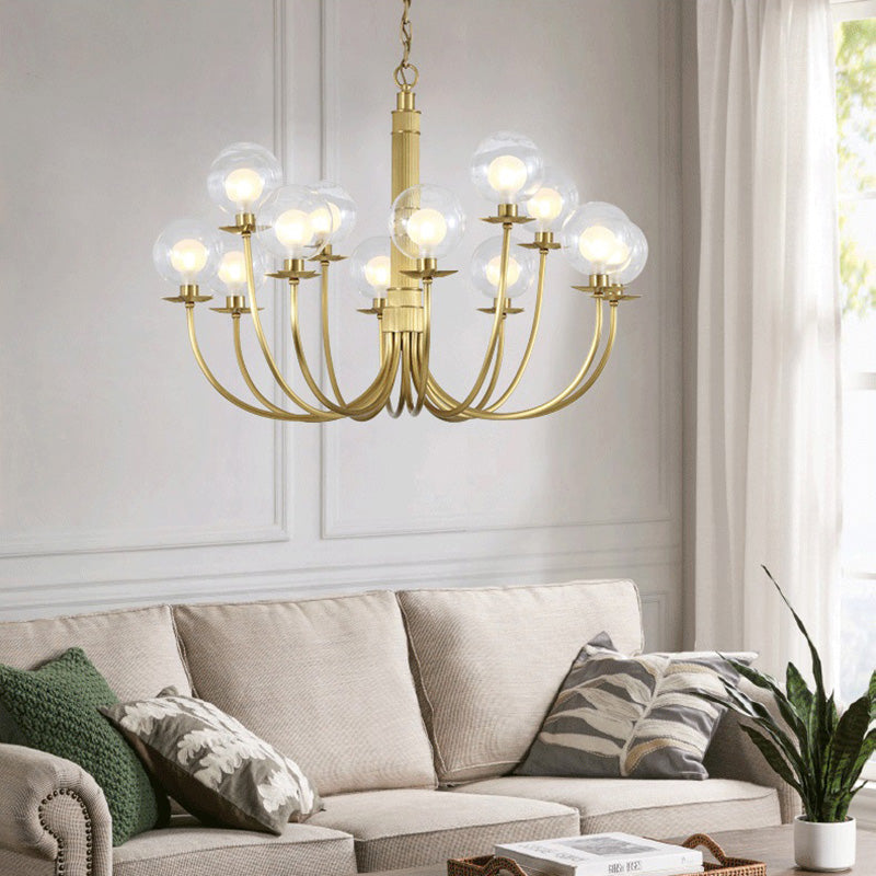 2 bulbos Cantidad Candelier opcional Tono de vidrio transparente Estilos modernos para dormitorio de comedor