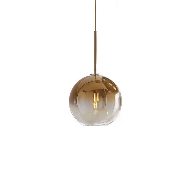 1 hoofdbol bedbed op hangende lichtglas glas moderne down verlichting hanger