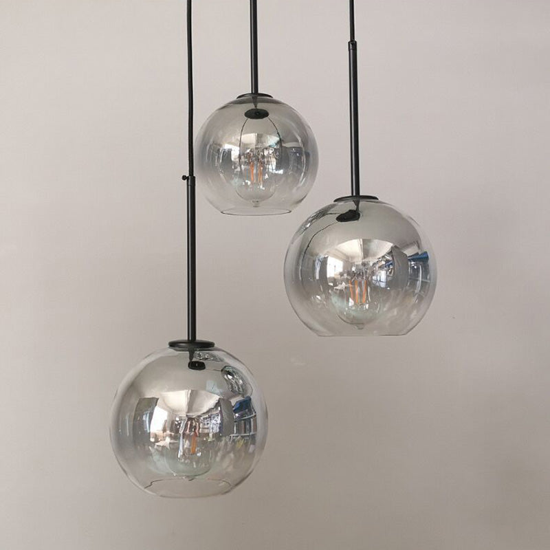 1 hoofdbol bedbed op hangende lichtglas glas moderne down verlichting hanger