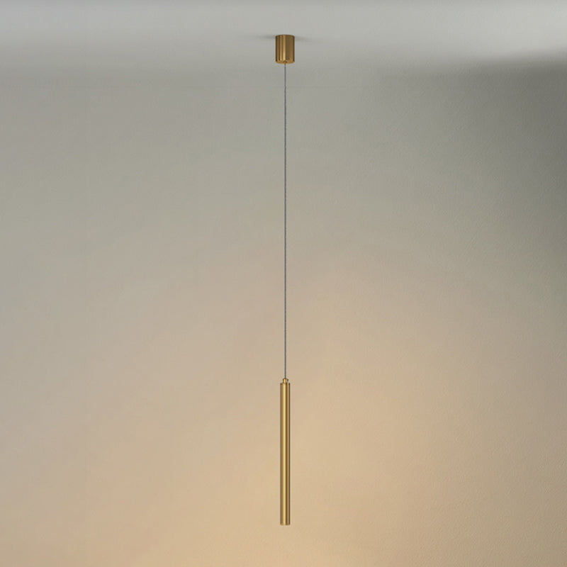 Tube métallique rond moderne 3W LED PRENDANT LETH LAGNE LAGNES POUR SALLE DE DUAGNE CHAMBRE