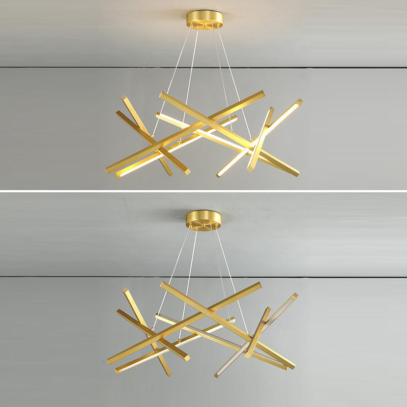 Estilo moderno colgante colgante colgante acrílico lámparas de luz para sala de estar dormitorio