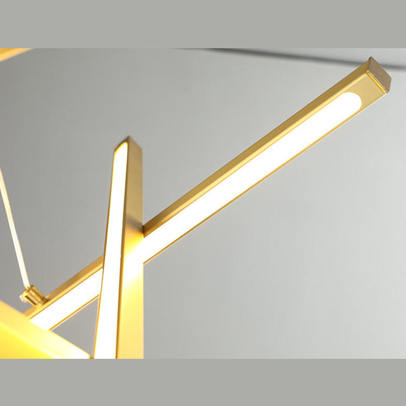 Estilo moderno colgante colgante colgante acrílico lámparas de luz para sala de estar dormitorio