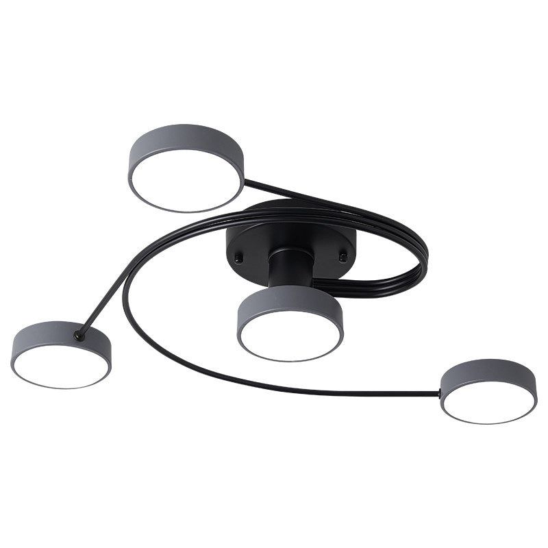 Nordic Style Flush Mount Ceiling Light  Simple Modern Creative Ceiling Lamp for Living Room
