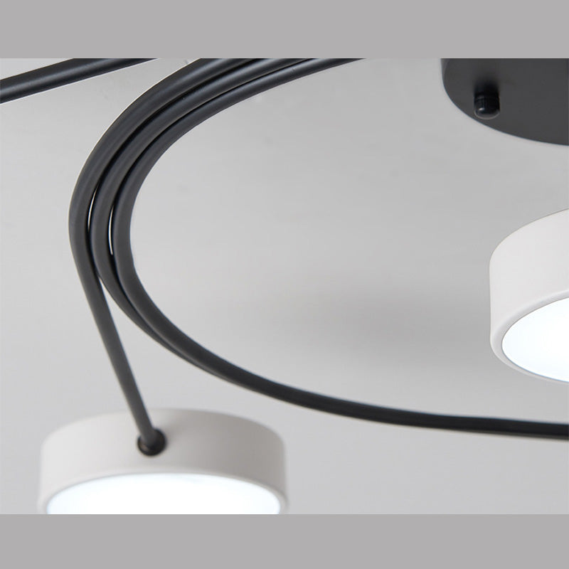 Nordic Style Flush Mount Ceiling Light  Simple Modern Creative Ceiling Lamp for Living Room