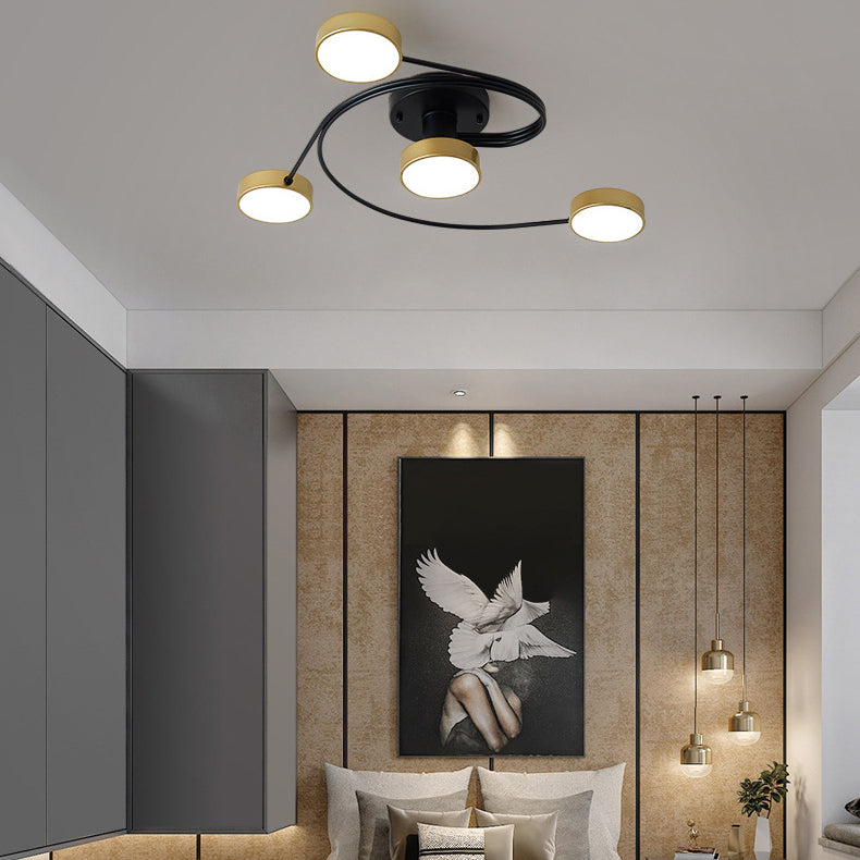 Nordic Style Flush Mount Ceiling Light  Simple Modern Creative Ceiling Lamp for Living Room