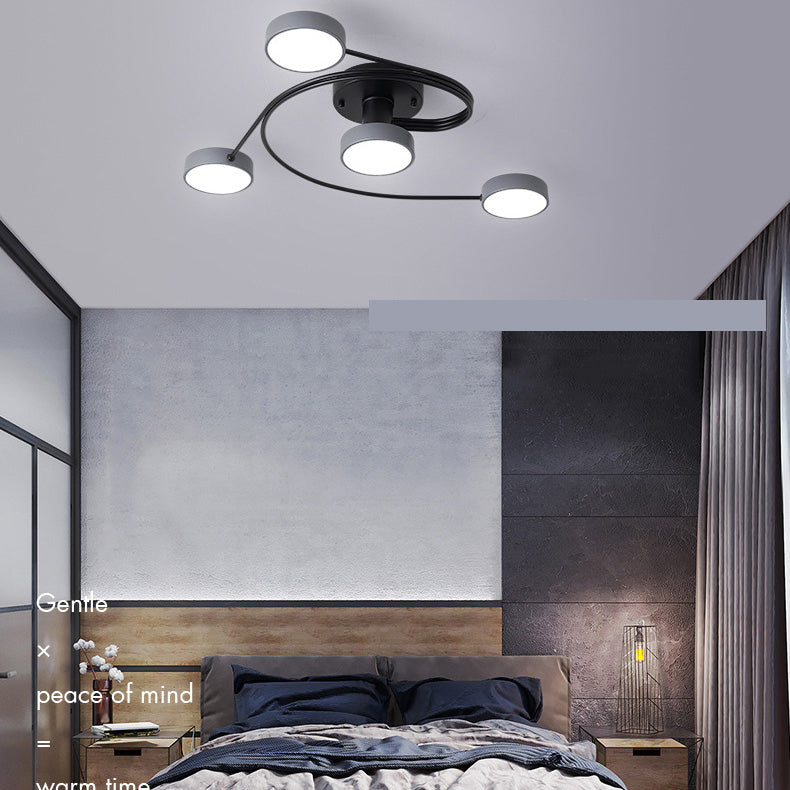 Nordic Style Flush Mount Ceiling Light  Simple Modern Creative Ceiling Lamp for Living Room