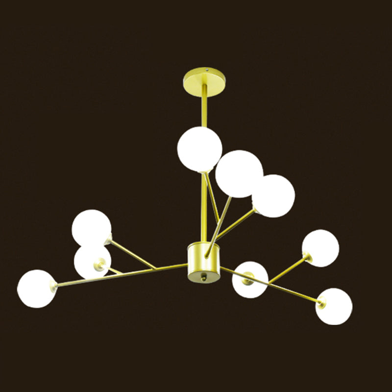 Branch lampadario di illuminazione lampadario in vetro glassati lampadario per camera da letto del soggiorno