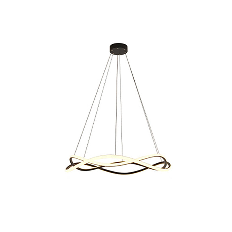 Twist Ceiling Lights White Acrylic LED Modern Styles for Living Room Bedroom