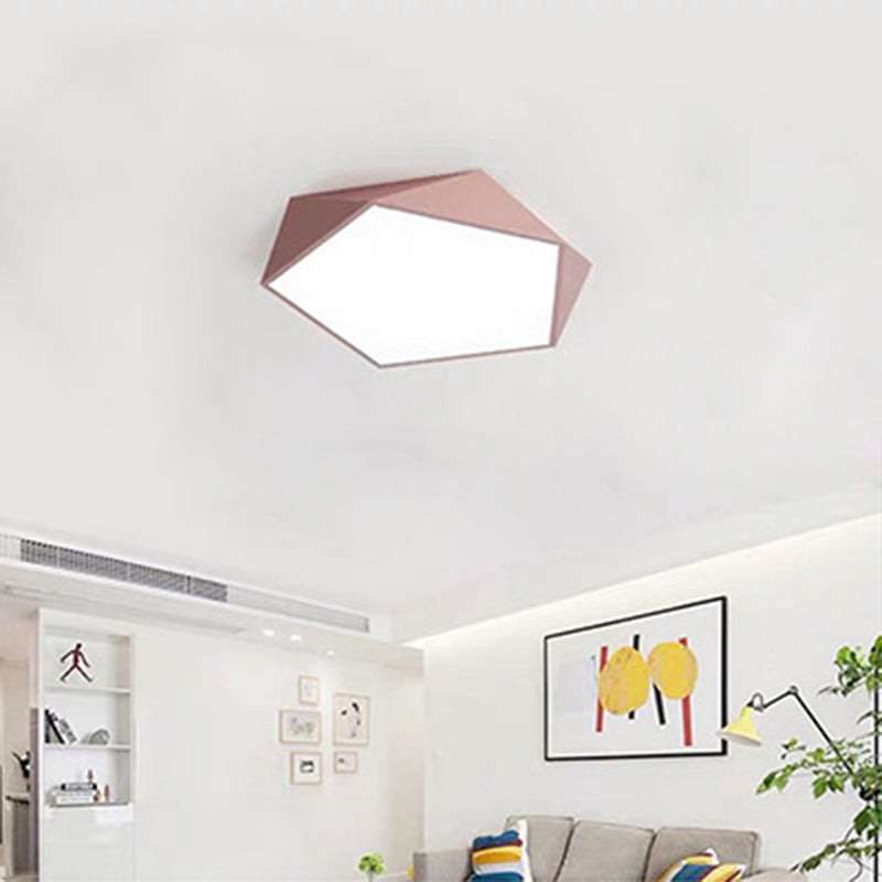 Nordic flushmountlights plafonnier macaron coloré pour salon