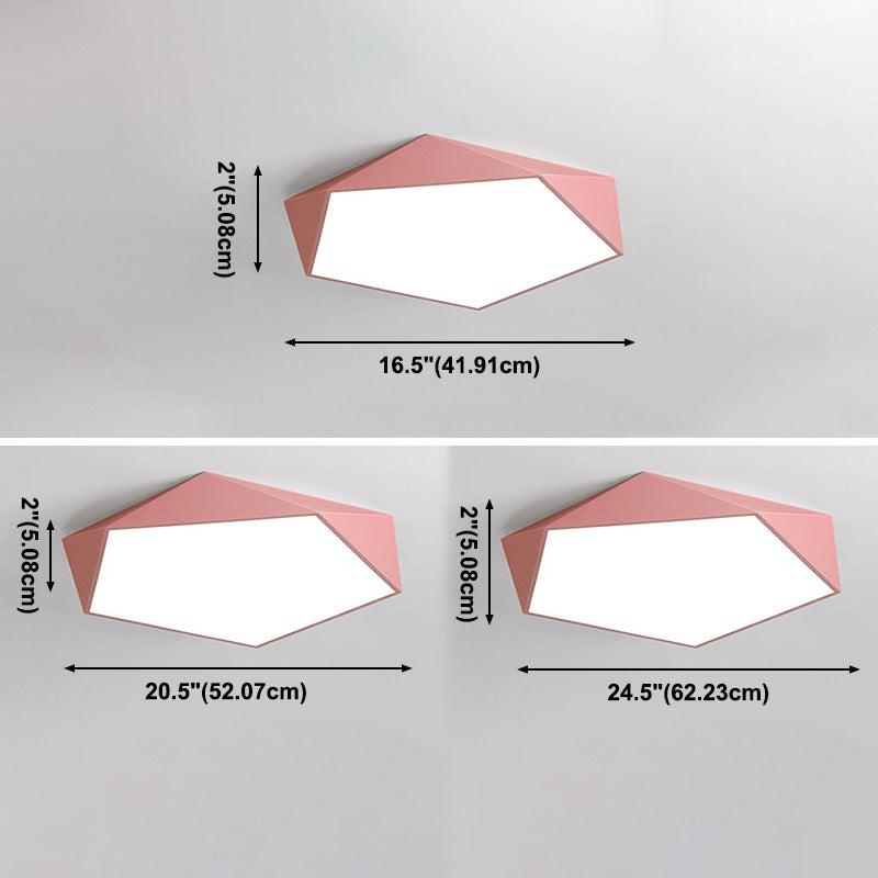 Nordic flushmountlights plafonnier macaron coloré pour salon