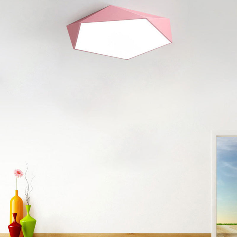 Nordic flushmountlights plafonnier macaron coloré pour salon