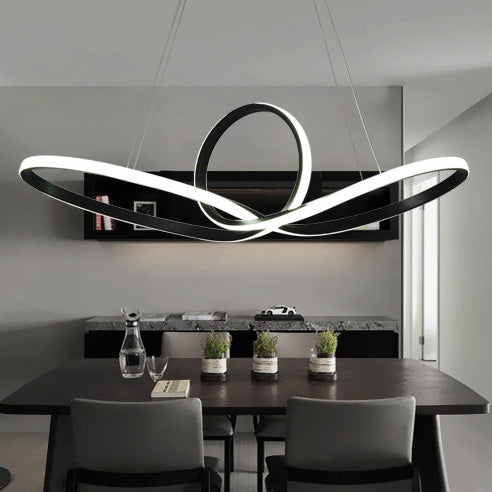 3 Farbe optional moderne Turn -Kronleuchter LED Hängende Leuchten für Wohnzimmer Schlafzimmer