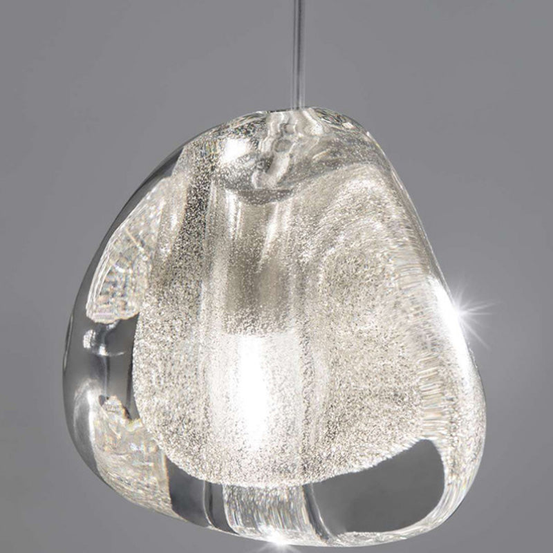 Modern Ball Pendant Clear Crystal 5/7/26 Heads Multiple Hanging Ceiling Light for Spiral Stair
