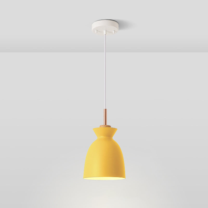 Macron Hanging Light Bowl Shape Single Light Metal Modern Pendant Light for Dinning Room