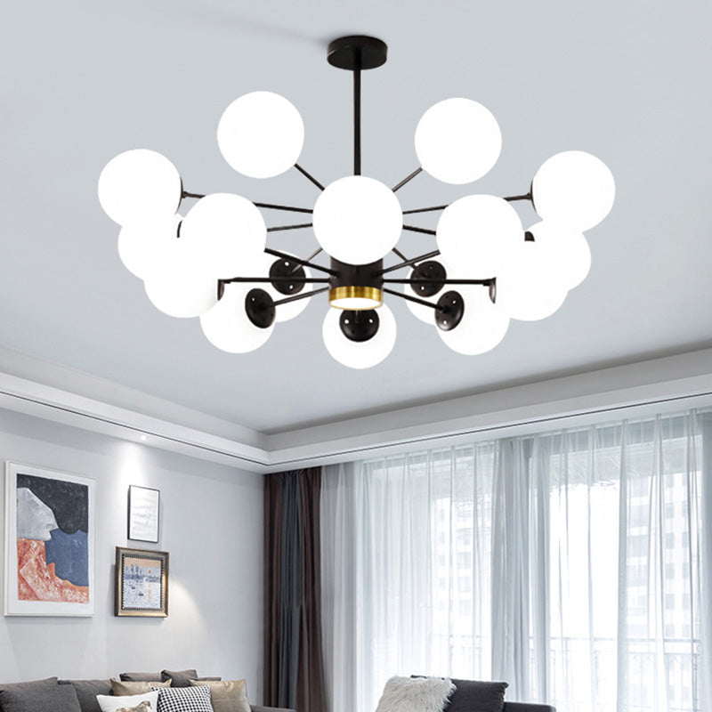 2 Schichten minimalistischer Kronleuchter Glasanhänger Kronleuchter für Esszimmer Schlafzimmer