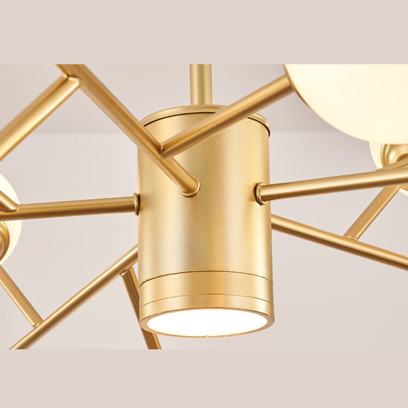 Ramo di lampadario minimalista luci a soffitto appeso per la camera da letto del soggiorno