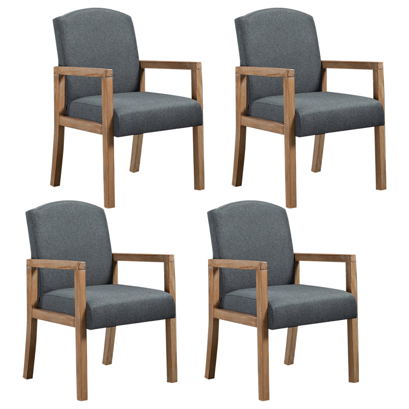 Chaise de salle à manger carrée de cuisine contemporaine Parsons Dining Dining Side Fix avec des jambes en bois