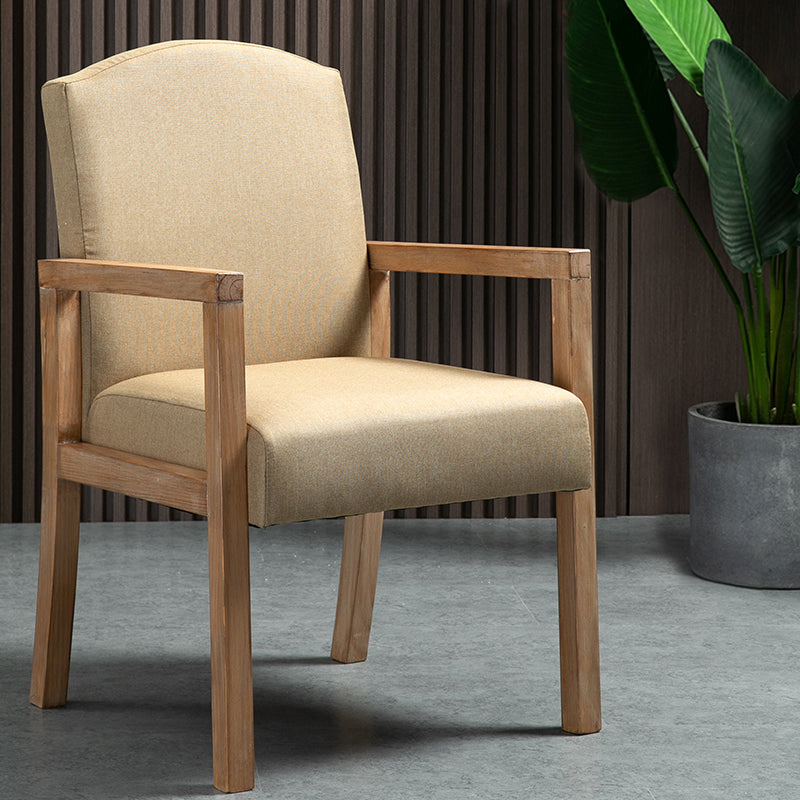 Chaise de salle à manger carrée de cuisine contemporaine Parsons Dining Dining Side Fix avec des jambes en bois