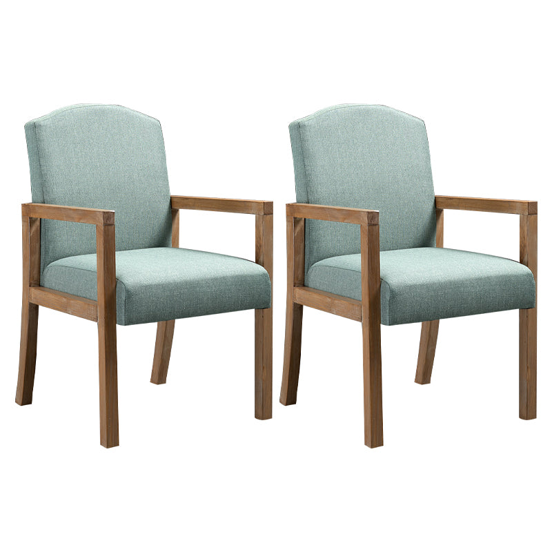 Chaise de salle à manger carrée de cuisine contemporaine Parsons Dining Dining Side Fix avec des jambes en bois