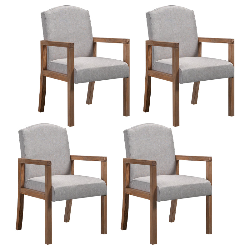 Chaise de salle à manger carrée de cuisine contemporaine Parsons Dining Dining Side Fix avec des jambes en bois