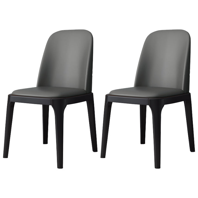Industrial Style Side Chairs Oak Solid Wood Dining Room Side Chair Set