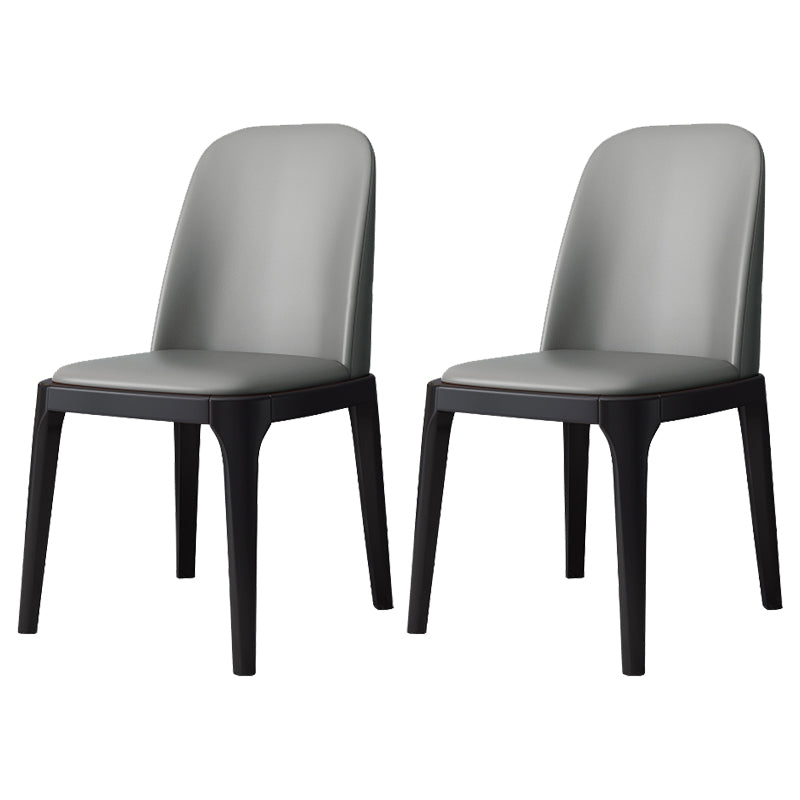 Industrial Style Side Chairs Oak Solid Wood Dining Room Side Chair Set