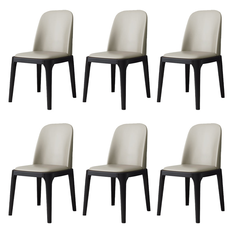 Industrial Style Side Chairs Oak Solid Wood Dining Room Side Chair Set