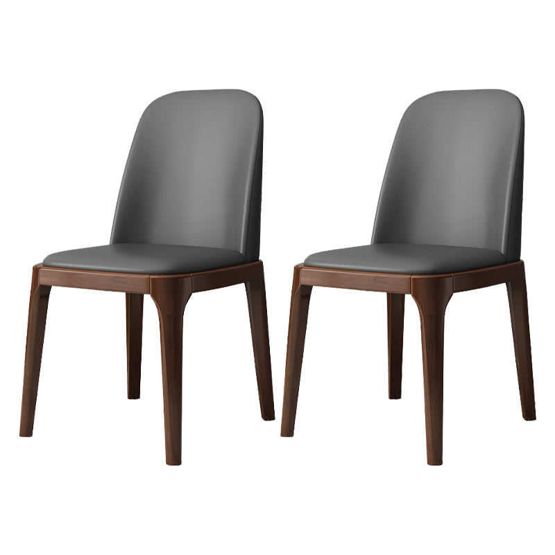 Industrial Style Side Chairs Oak Solid Wood Dining Room Side Chair Set