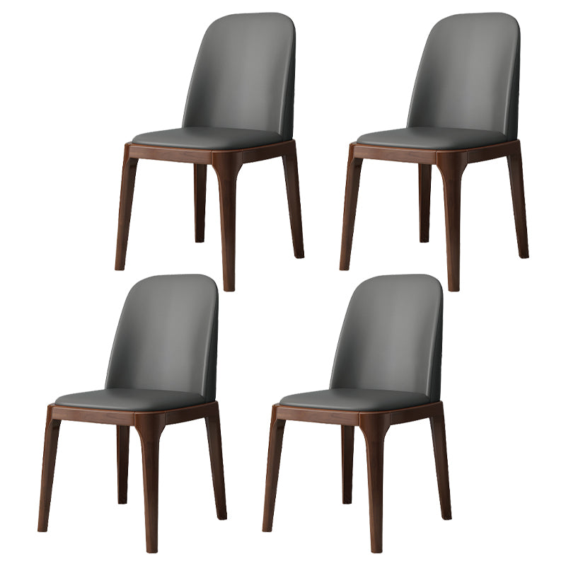 Industrial Style Side Chairs Oak Solid Wood Dining Room Side Chair Set