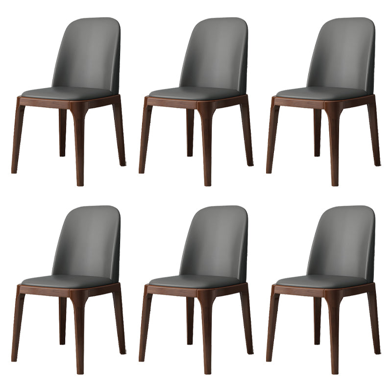 Industrial Style Side Chairs Oak Solid Wood Dining Room Side Chair Set